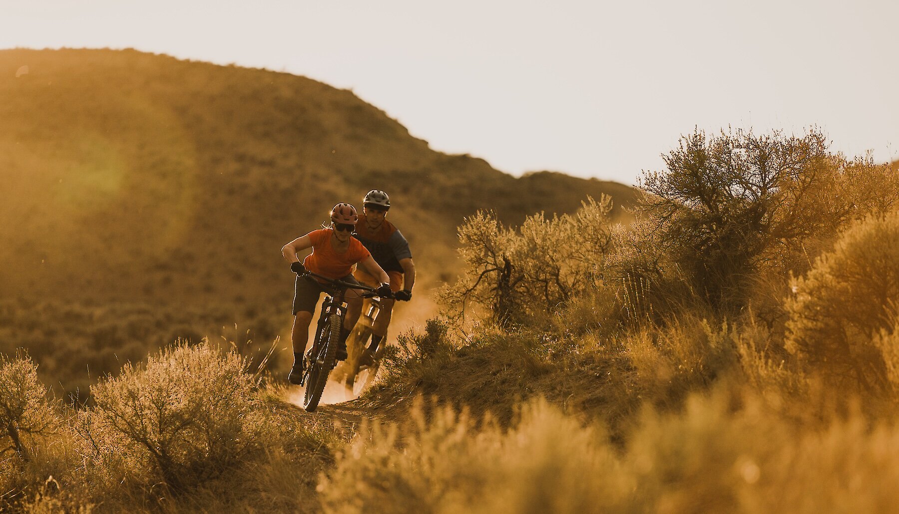 Sunset on fall bike rides